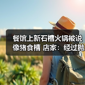 餐馆上新石槽火锅被说像猪食槽 店家:经过抛光打磨 卫生安全没问题(图3) 餐馆上新石槽火锅被说像猪食槽 店家:经过抛光打磨 卫生安全没问题(图3)