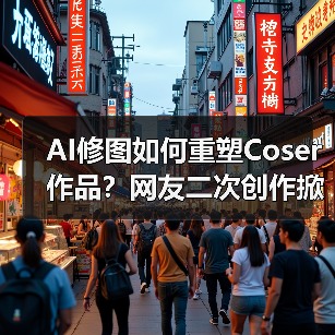 AI修图如何重塑Coser作品?网友二次创作掀热潮(图3) AI修图如何重塑Coser作品?网友二次创作掀热潮(图3)