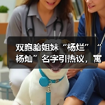 双胞胎姐妹“杨烂”“杨灿”名字引热议，寓意揭秘