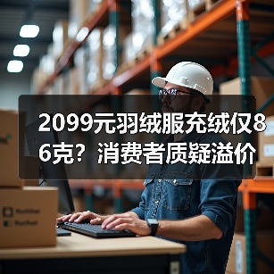 2099元羽绒服充绒仅86克？消费者质疑溢价问题