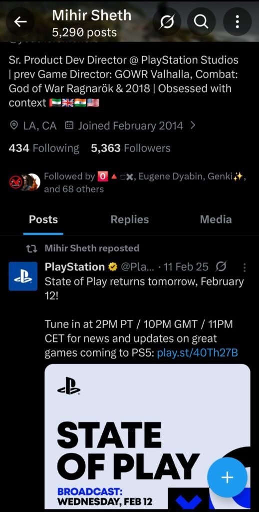 索尼高层说漏嘴！ 下一期State of Play或将于2月12日举办